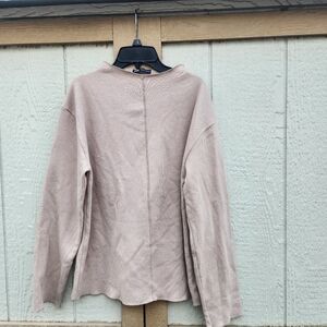 Zara Clean girl Monochrome Neutral‎ Corpcore High Neck Sweater Top Medium